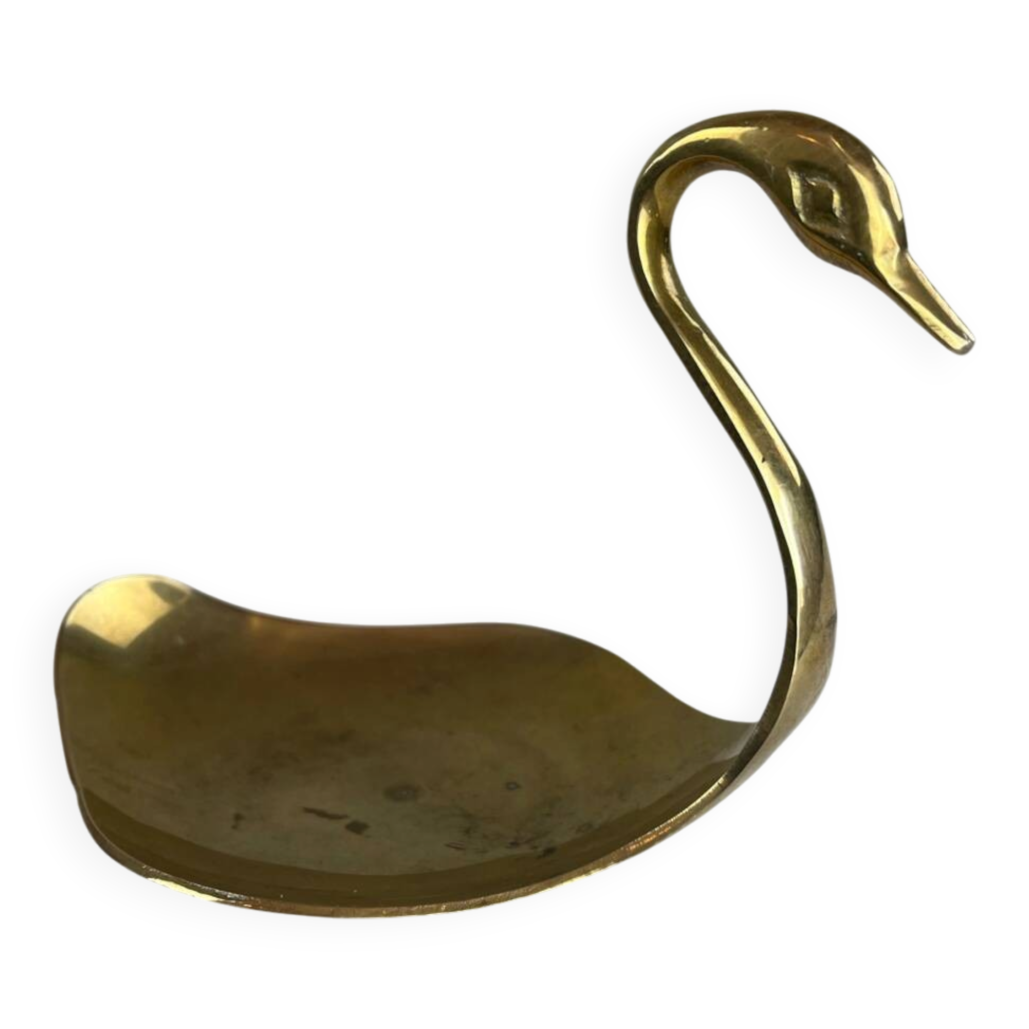 Vide poche cygne en laiton