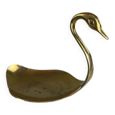 Brass swan catchall