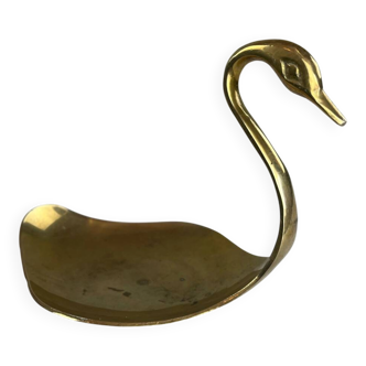 Brass swan catchall