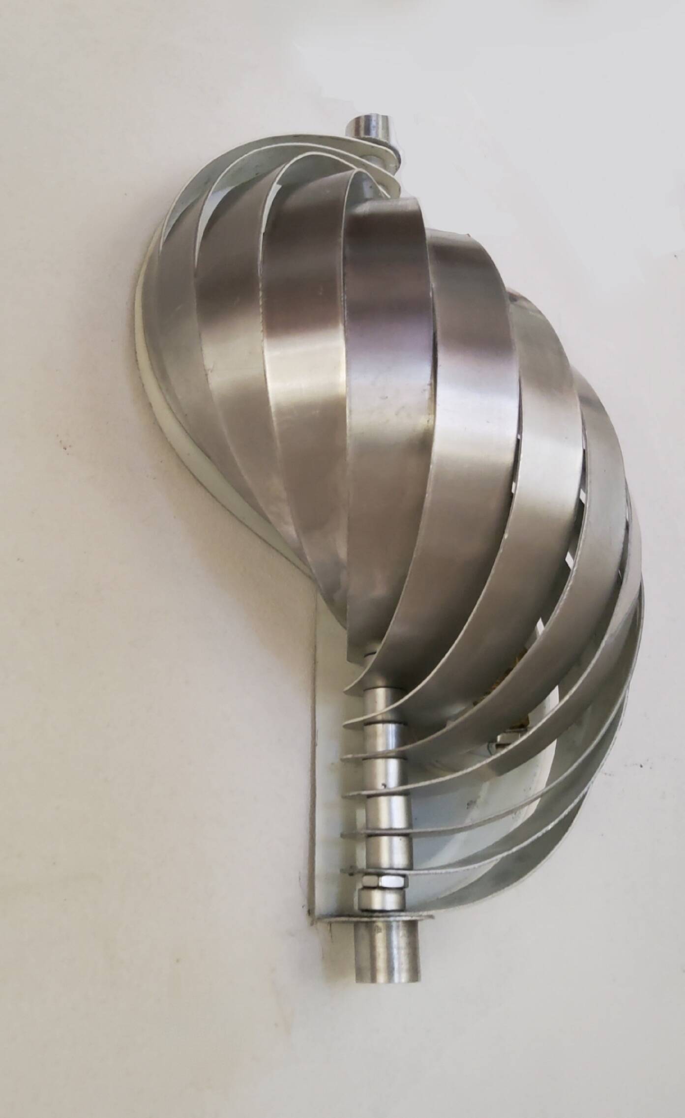 Pair of spiral wall lights 1970