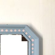 Painted wooden mirror, Folk Art patterns - 72 x 41.5 cm