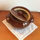 Pot glazed stoneware pot with lid Pearson's of Chesterfield England