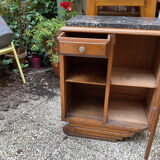 Table de nuit vintage marbre