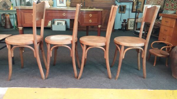 Lot de 4 chaises bistrots Fischel