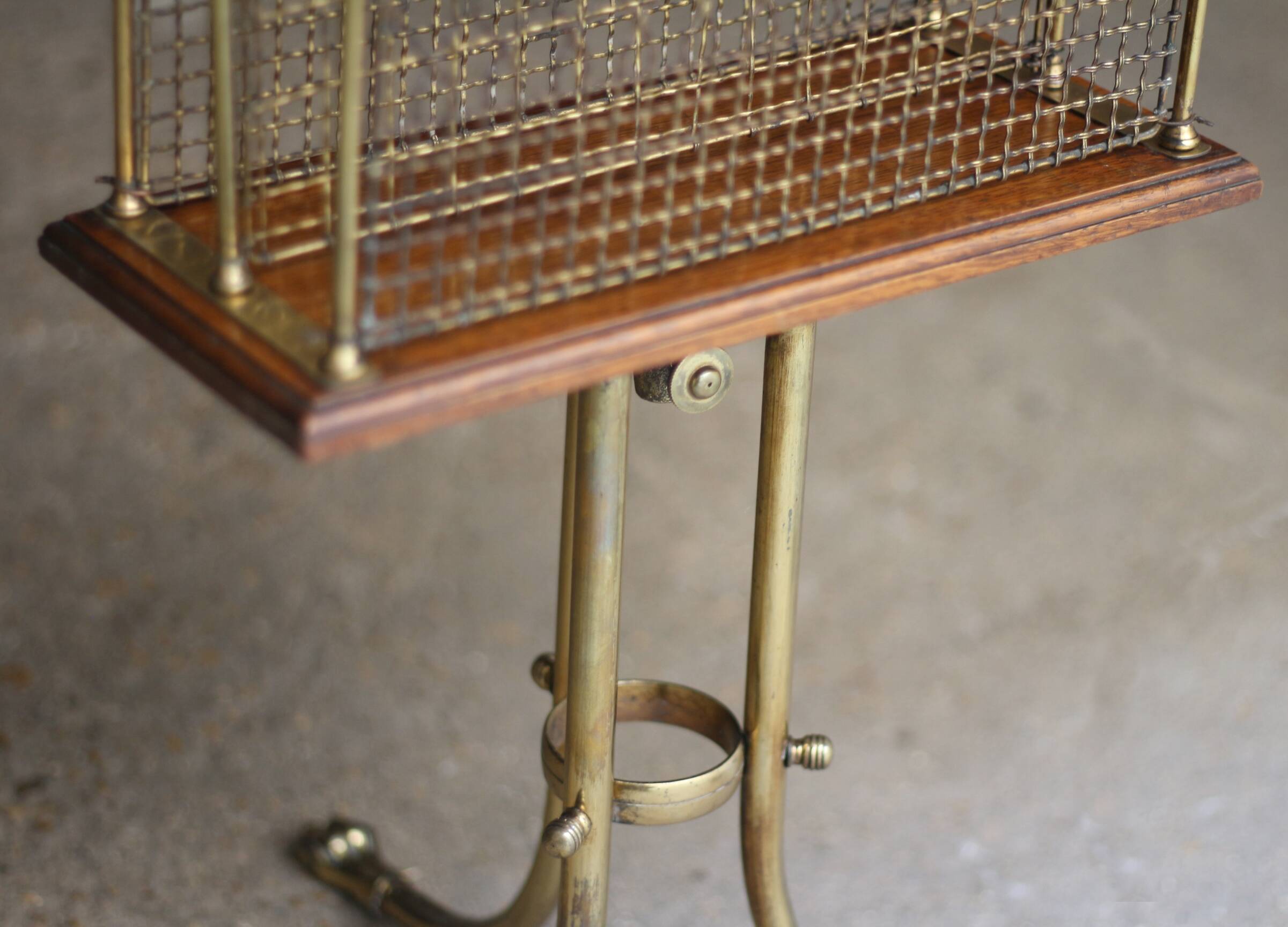 Irresistible victorian s. hall rotating magazine rack.
