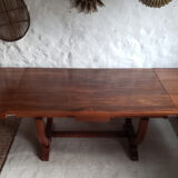 Walnut art-deco table