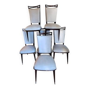 Série de 6 Chaises Art - circa 1940