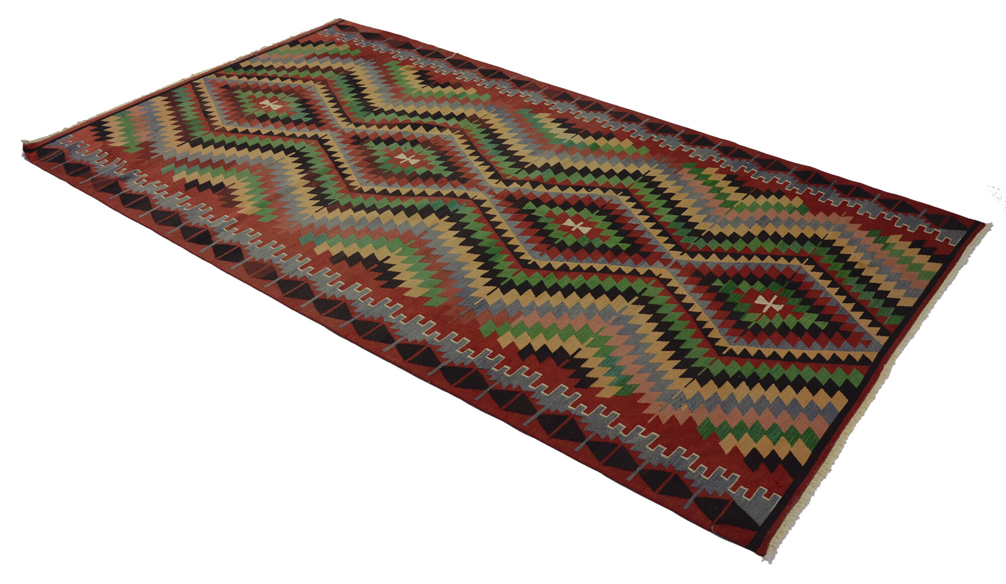 Anatolian handmade kilim rug 317 cm x 174 cm