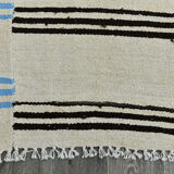 5x10 neutral textured vintage hemp rug, 168x304cm