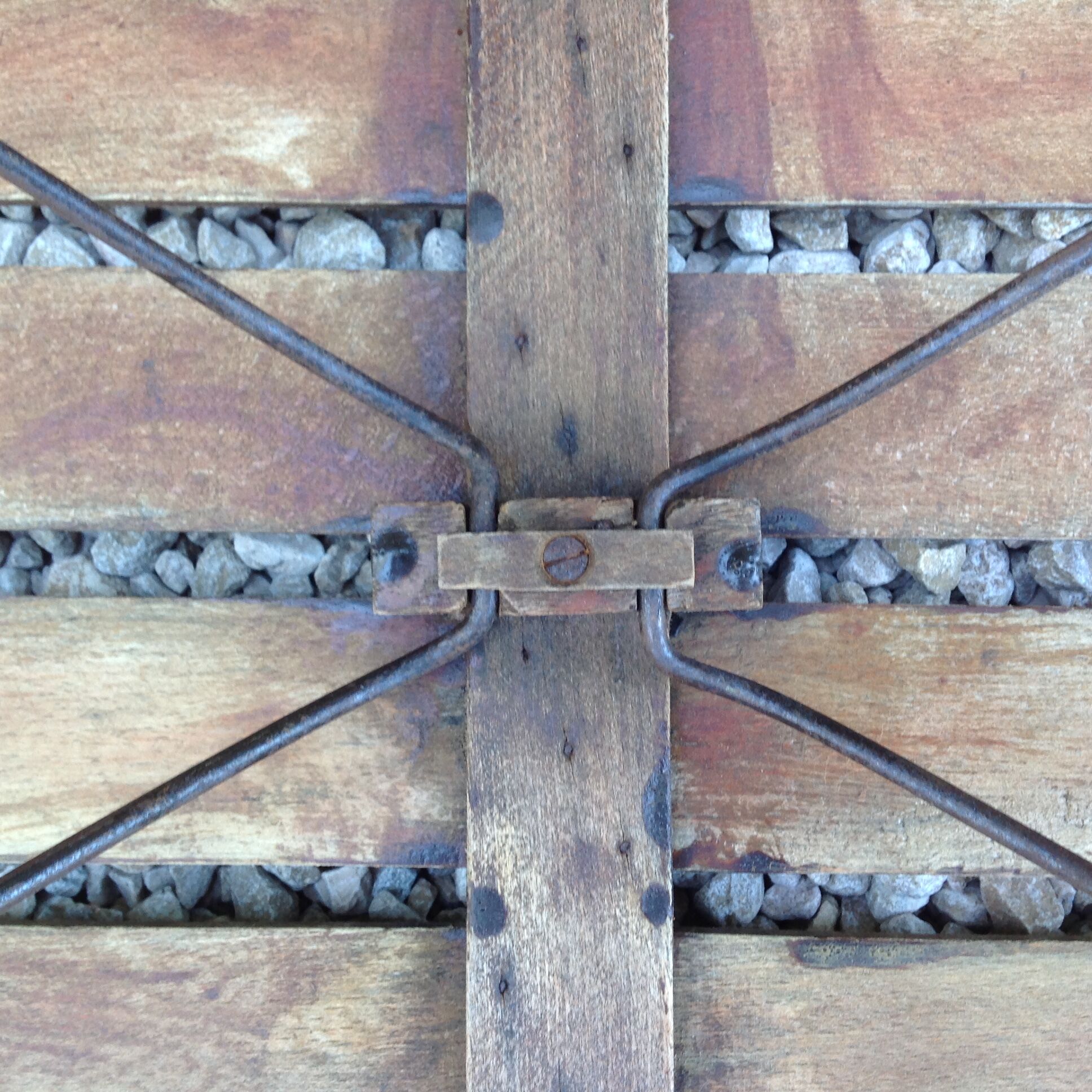 Wooden folding table