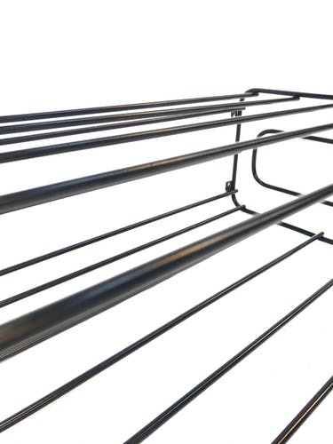 Vintage steel wire storage coat rack