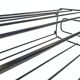 Vintage steel wire storage coat rack