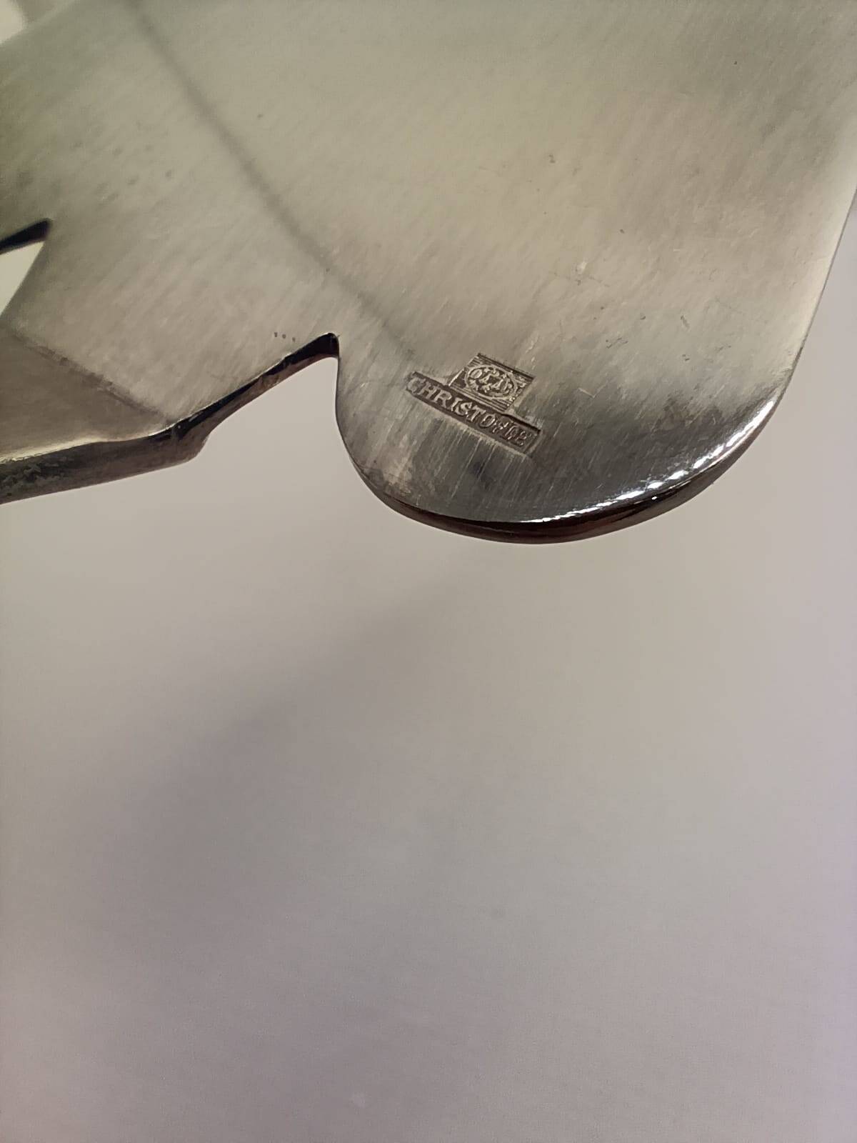 Pelle à gâteau en métal argenté Christofle, modèle Touraine