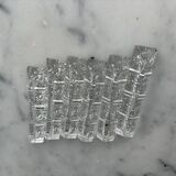Set of 6 crystal knife holders