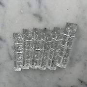 Set of 6 crystal knife holders