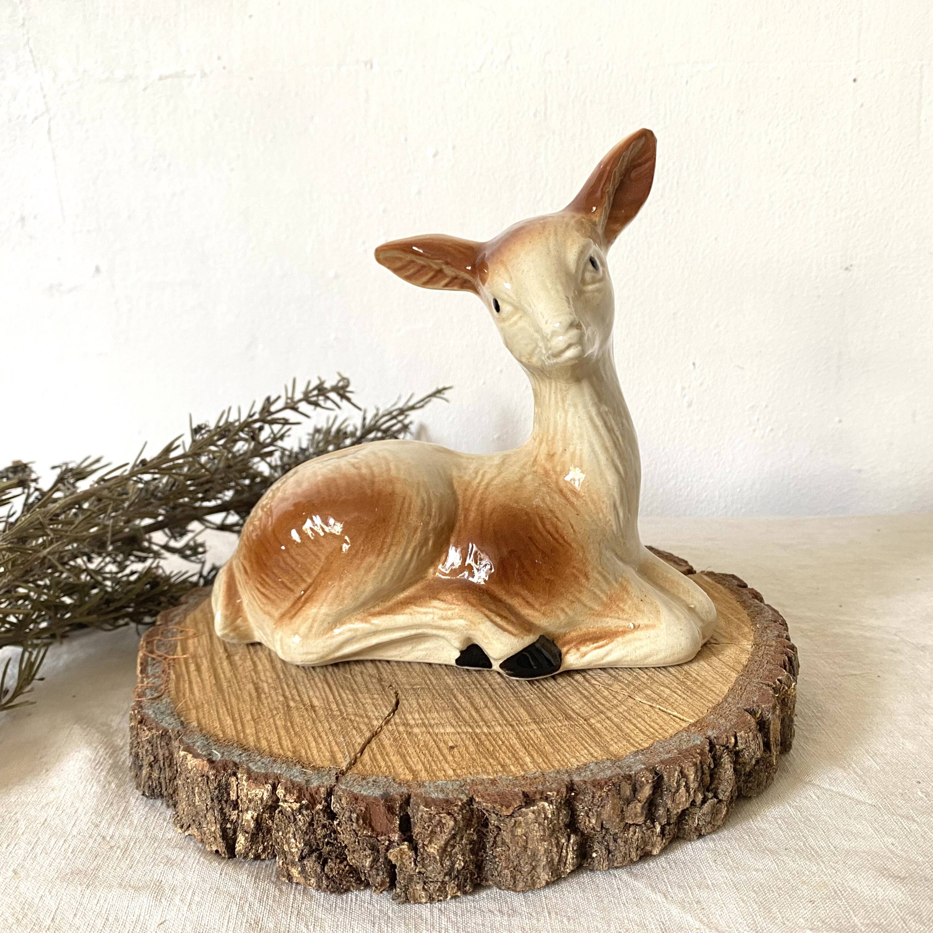 Vintage ceramic deer