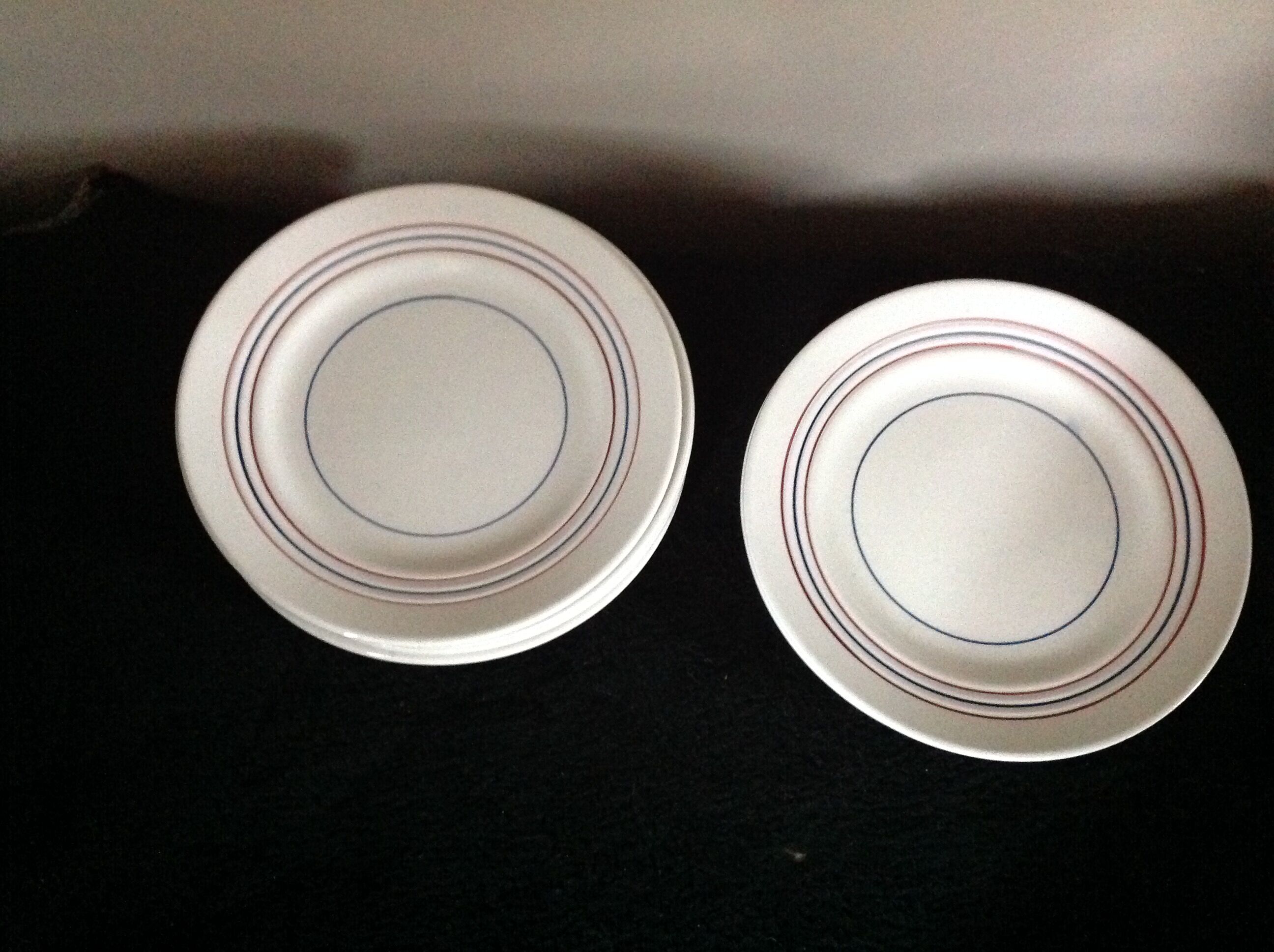 Série de 7 assiettes à dessert vintage