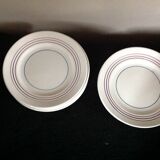 Series of 7 vintage dessert plates