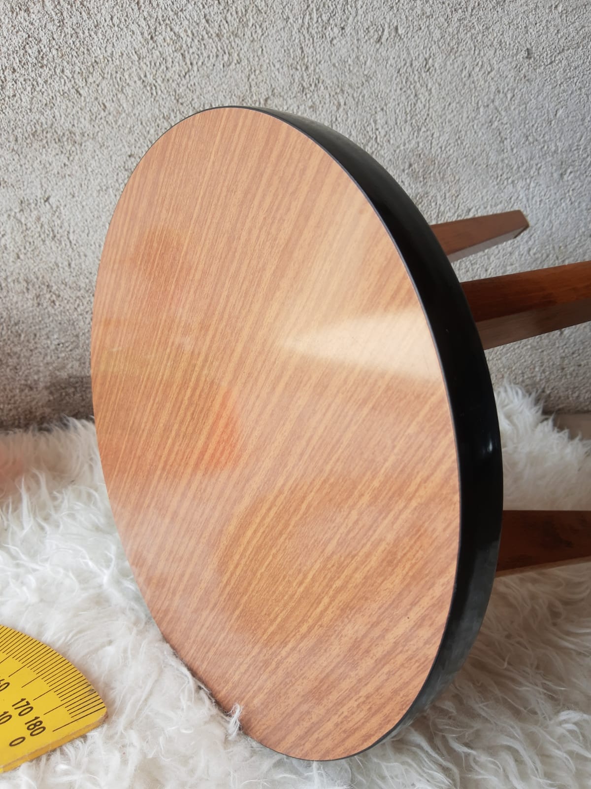 Round stool formica 50-60s vintage