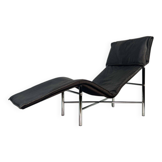 "Lounge Chair model 'Skye' Tjord Björklund for Ikea (1985, black leather)"