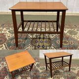 70s teak coffee table