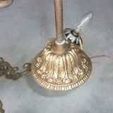 Lustre, 6 feux du XXème en aragonite et calcite dite "onyx marbre"