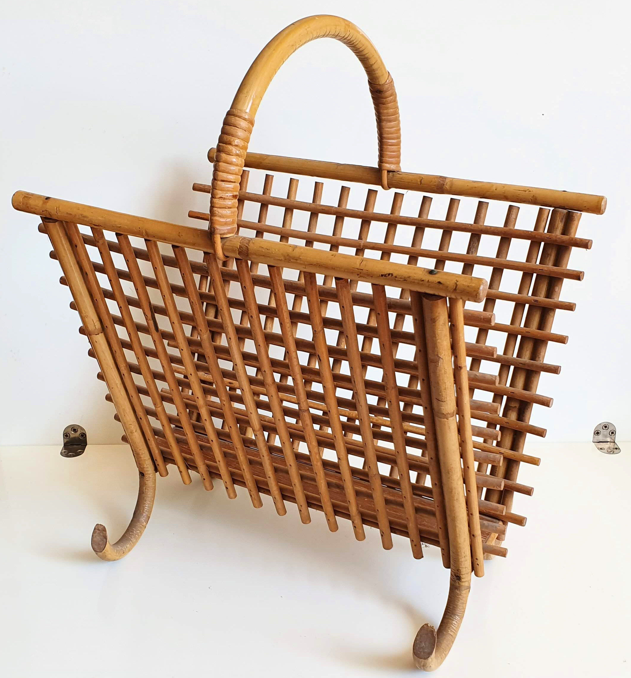 Rattan magazine door from the 60s/70s