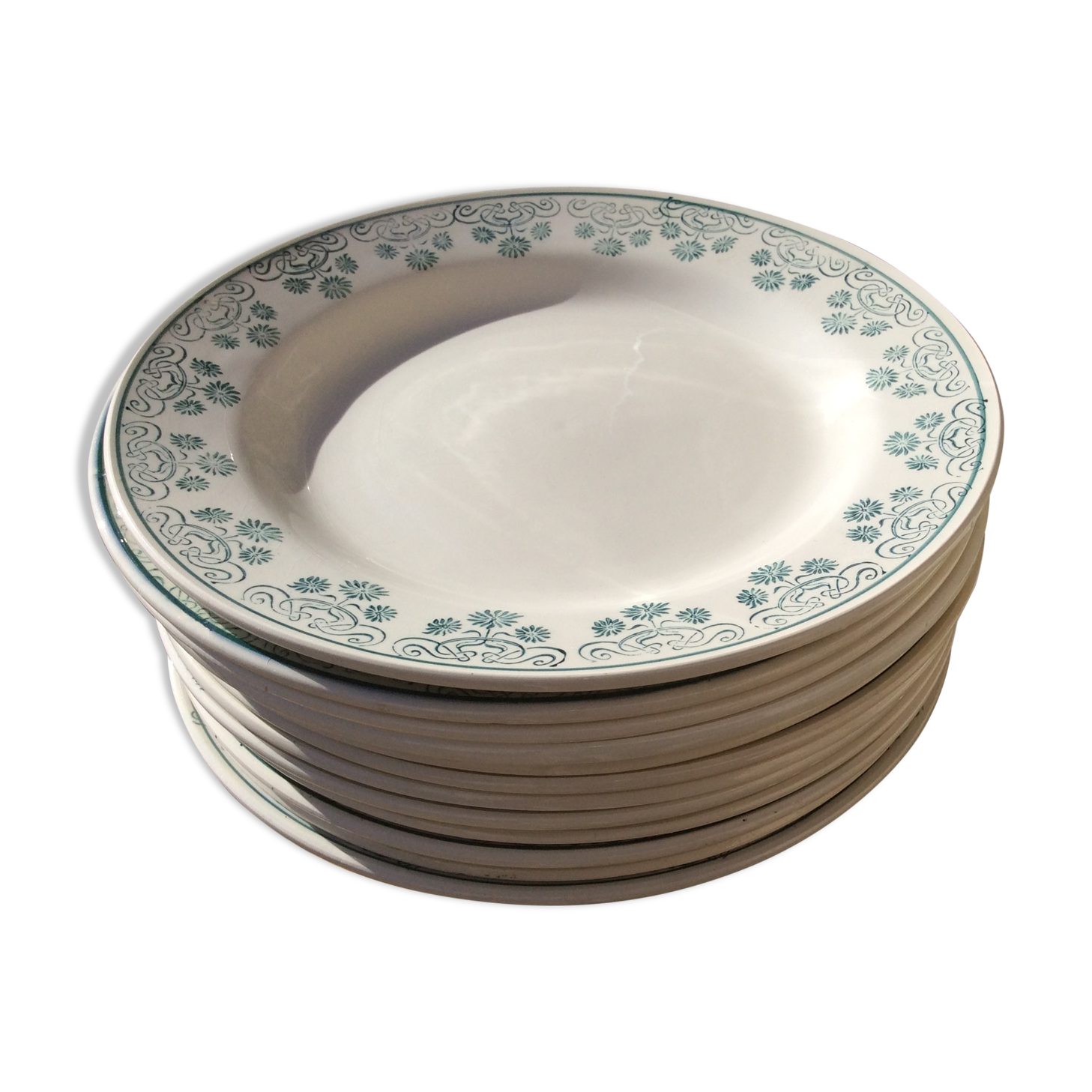 15 flat plates Digoin Sarregnemine