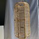 Large lantern-shaped rattan pendant lamp H50 D24