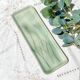 Vintage Abu Gosh Jerusalem Green Earthenware Asparagus Dish