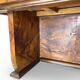 Italian burl walnut art deco console table, 1930s.
