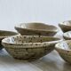 5 spotted pyrite sandstone bowls