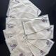 12 old hand-embroidered towels