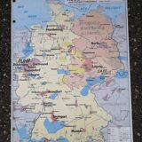 Old MDI Map of Germany Vintage Physical and Political.
