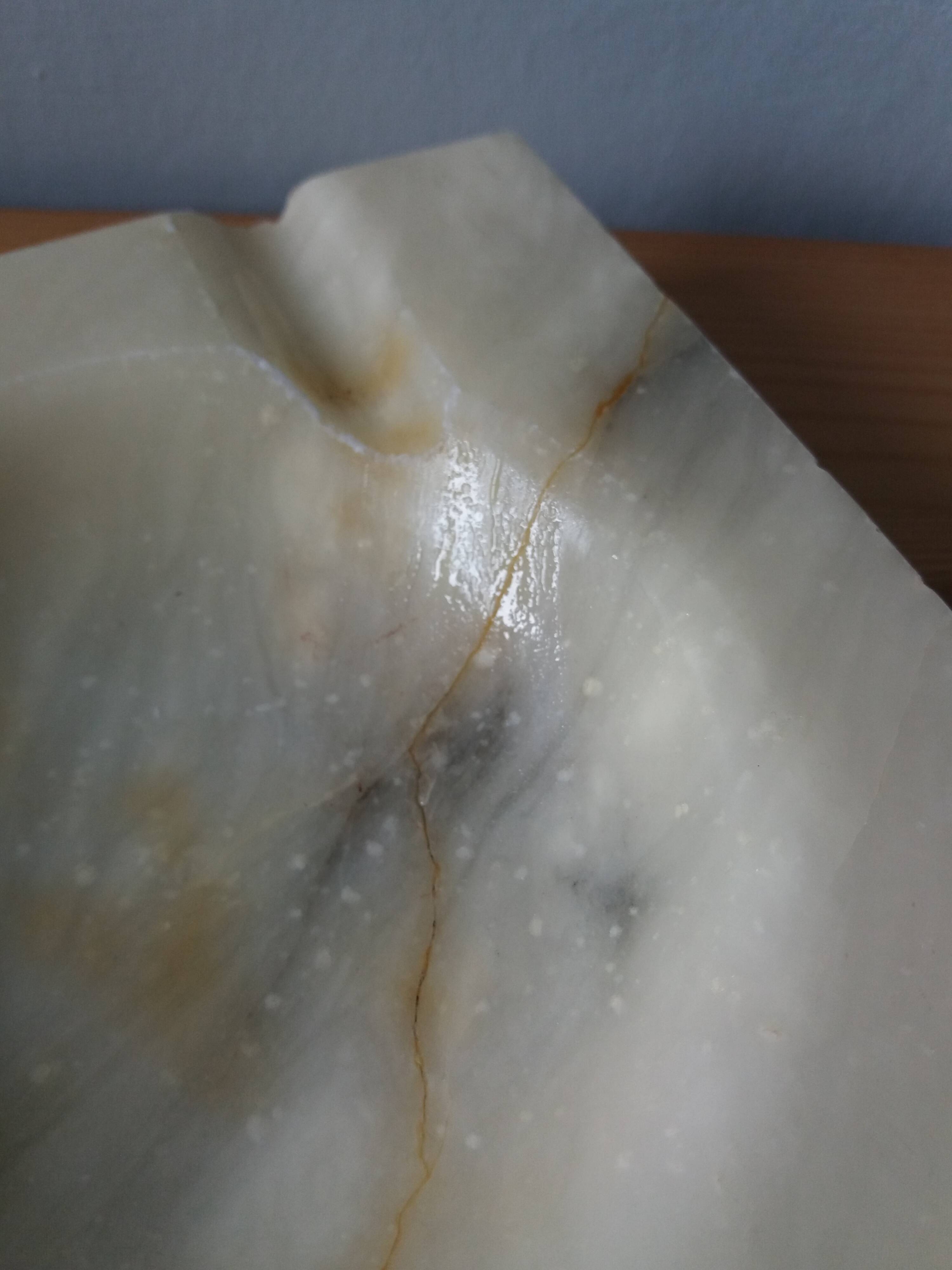 Marble or alabaster ashtray