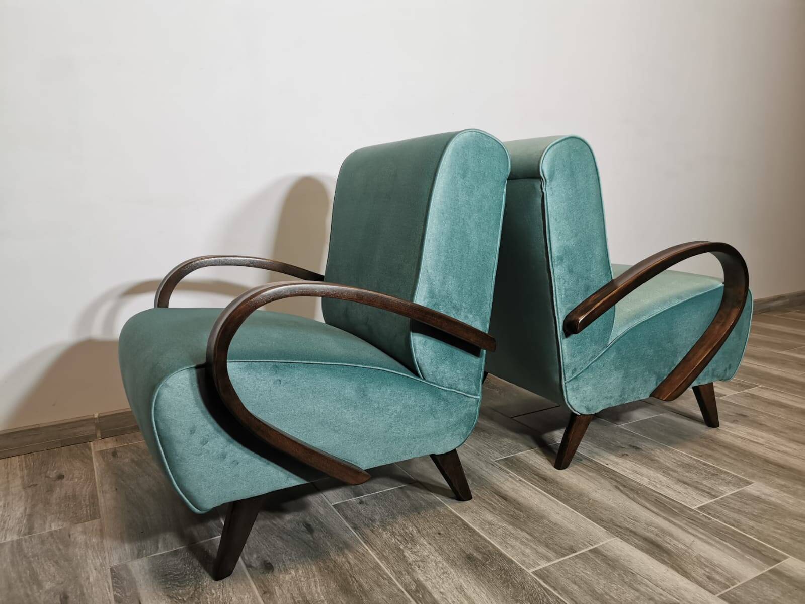 Armchairs by Jindrich Halabala, 1940s, Set of 2