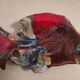 1950s glazed ceramic dish