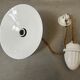 Antique adjustable pendant lamp – opaline and porcelain