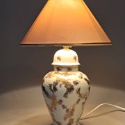 Fine porcelain lamp gilded with gold by Laure Selignac, Paris.