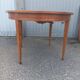 Old dining table wood brass vintage Scandinavian teak