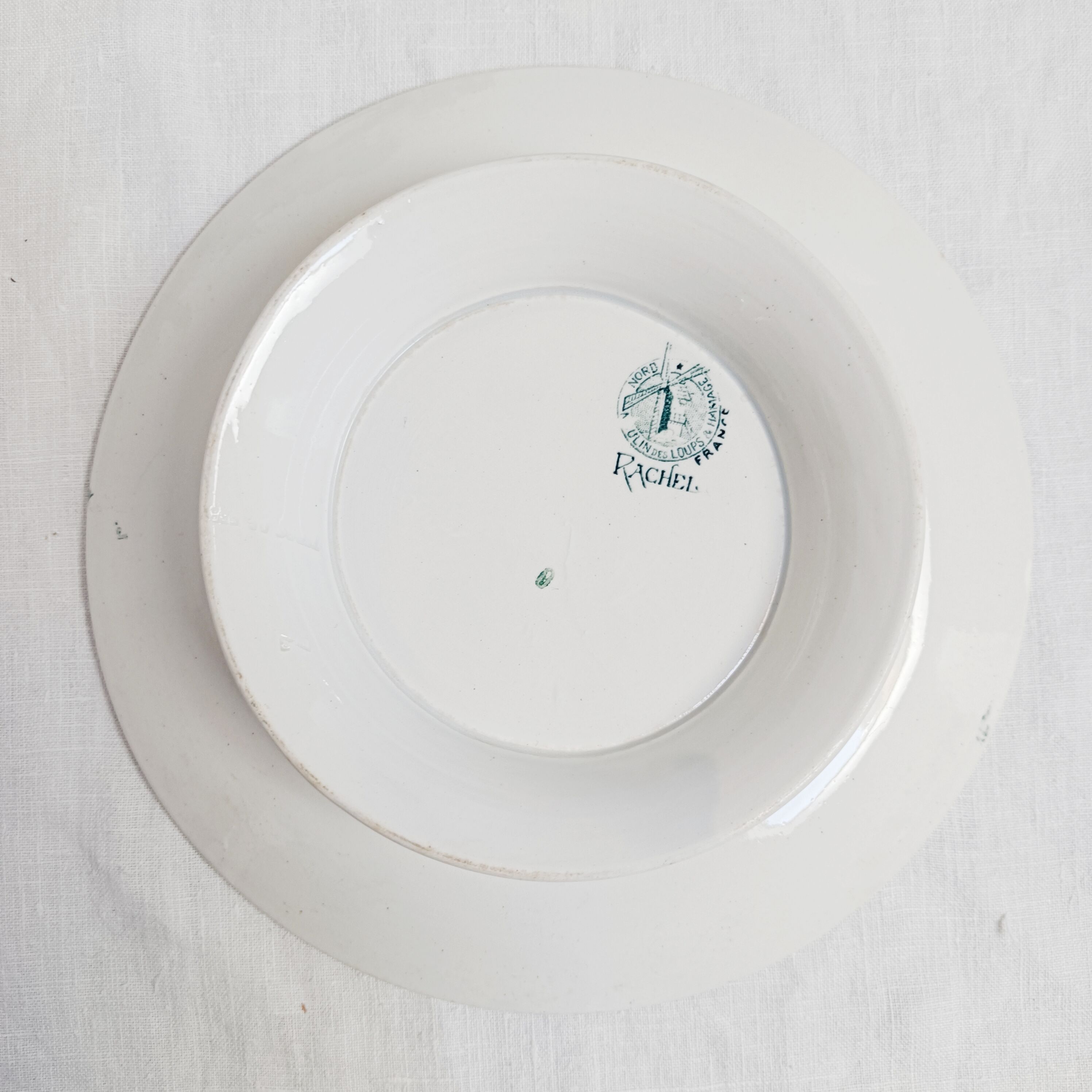 Ironstone compote dish Moulin des Loups and Hamage, Rachel model.