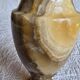 Vintage covered urn vase in veined onyx marble, 1960s-1980s.