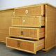 Italian line in rattan and hand-woven bamboo by Dal Vera, 1970s