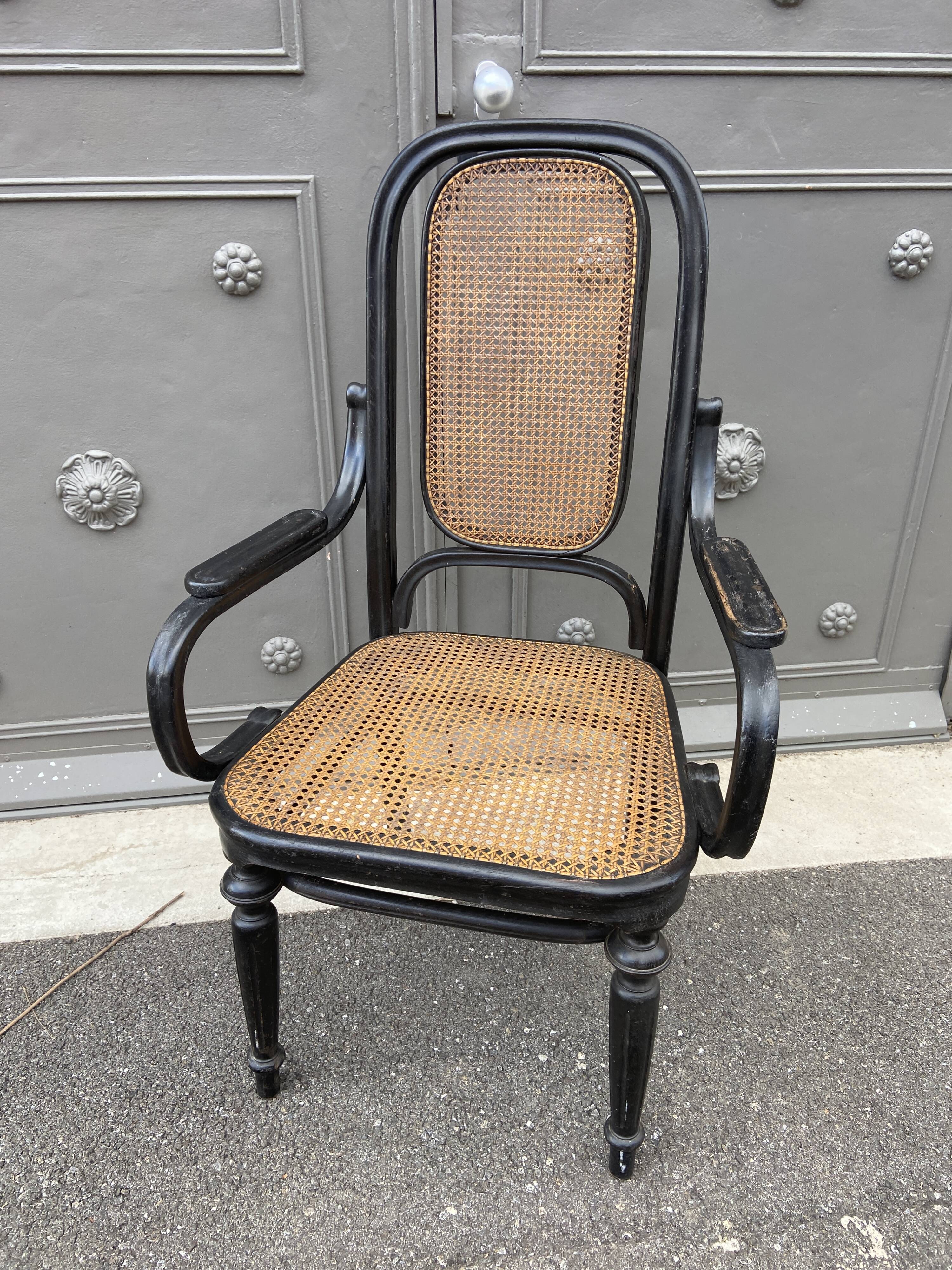 Curved wooden armchair Thonet Nr 1032