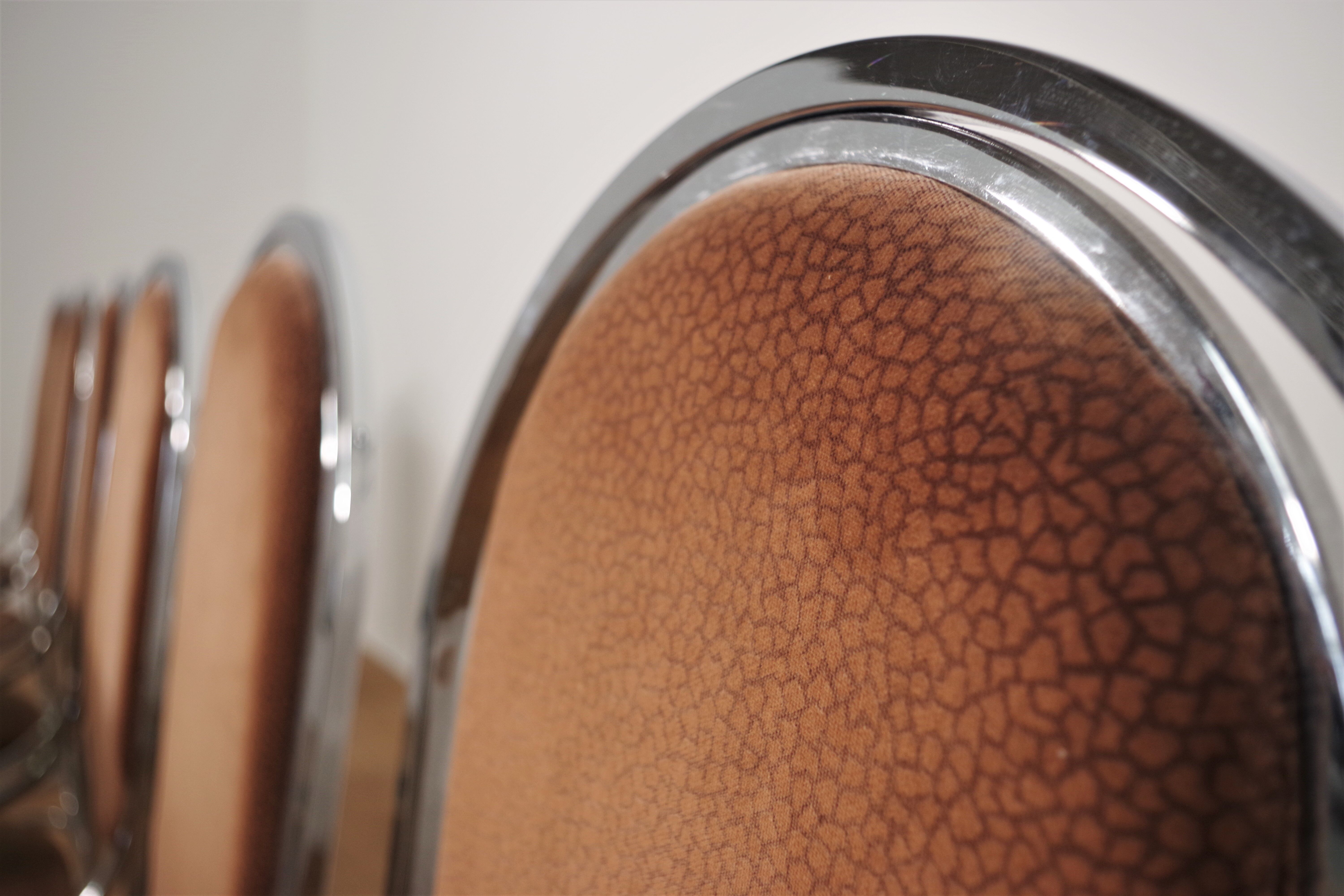 Dining room table and 6 chairs by Alessandro Alpizzi, 1970s, Set of 7