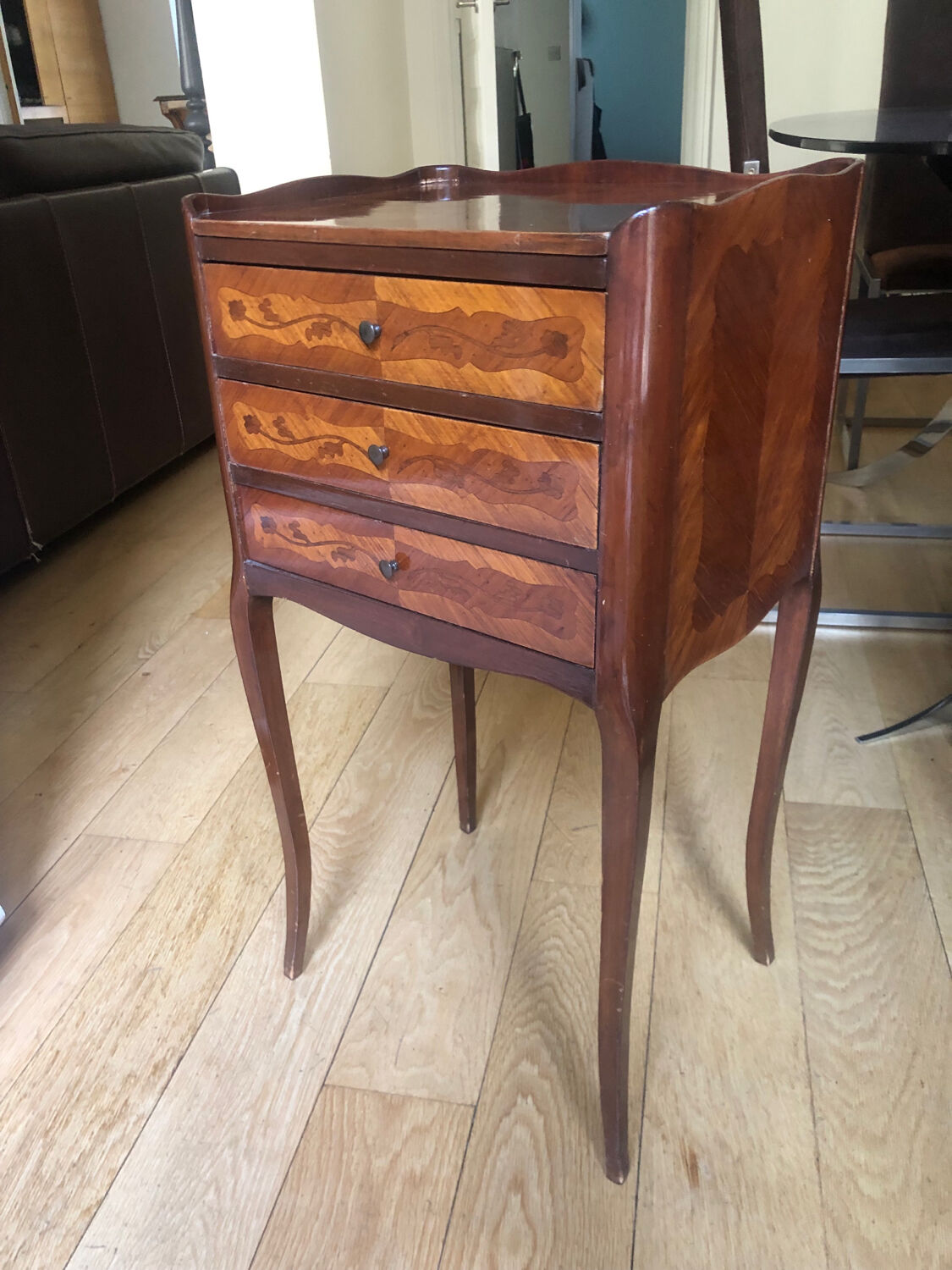 Chevet table nuit style Louis XV