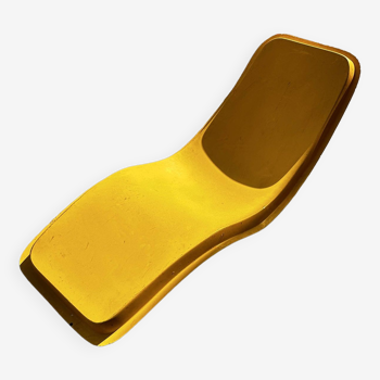 Yellow sun lounger model "Eurolax R1", Charles Zublena