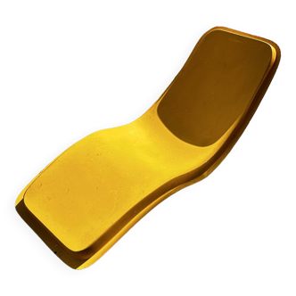 Chaise longue jaune bain de soleil  modèle "Eurolax R1", Charles Zublena