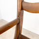 Antique oak armchair with cane seat 19th century