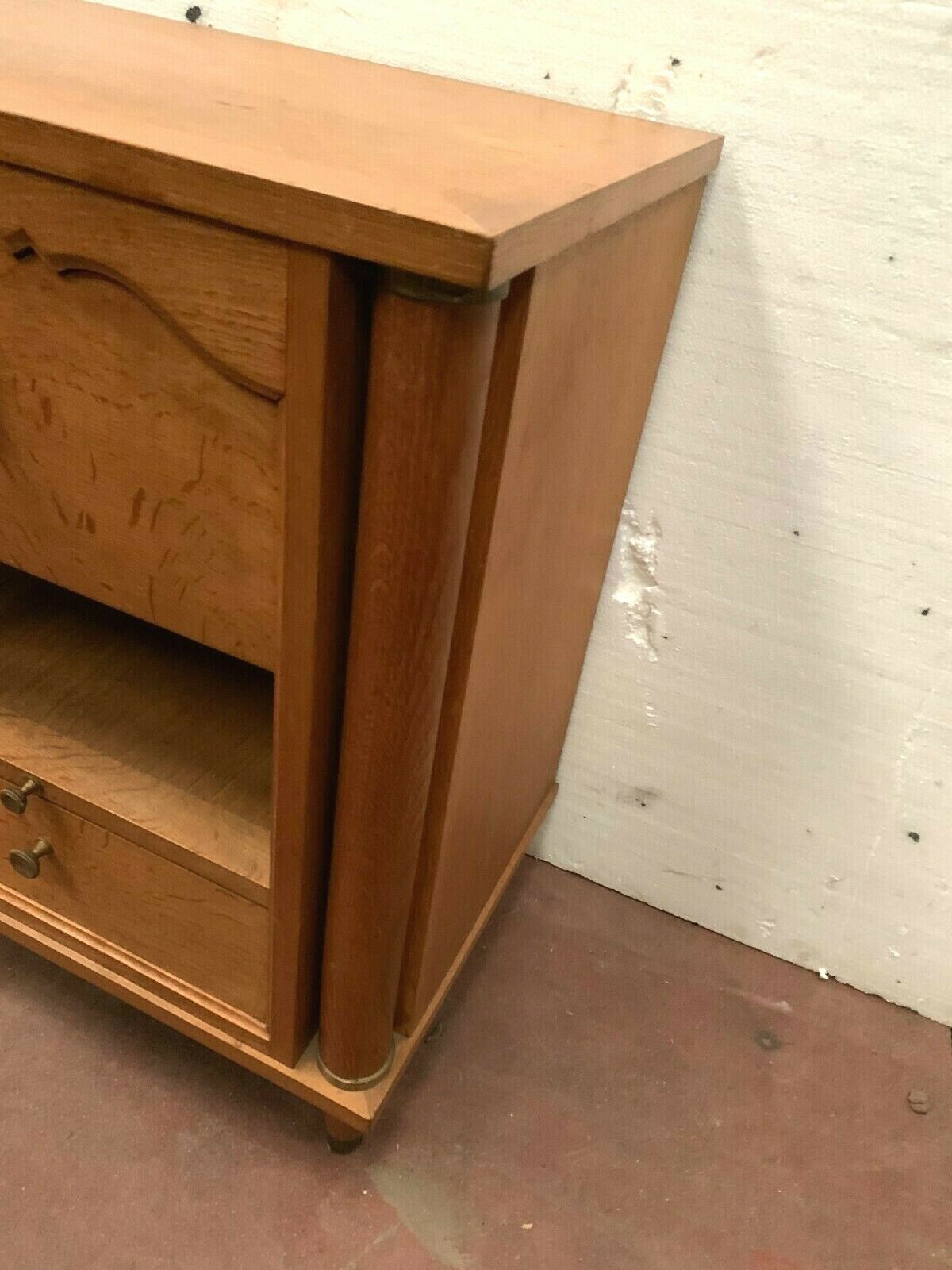 Oak bedside table from the 1940s 20th century